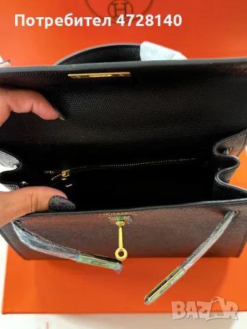 Дамска чанта Hermes размер 27 см, снимка 4 - Чанти - 55602318