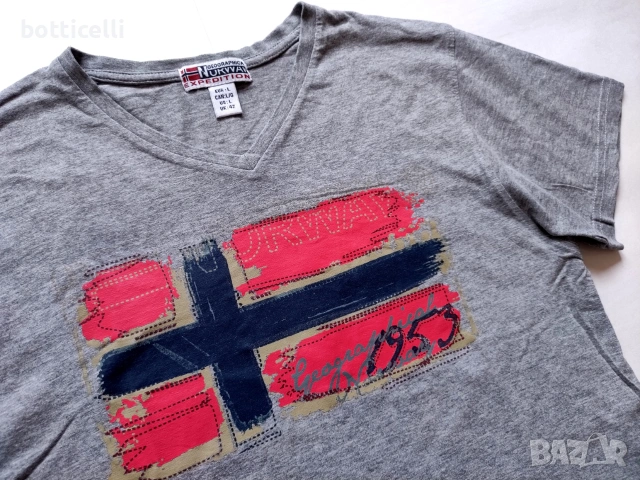 Geographical Norwey Short Sleeve Mens - M - оригинална мъжка тениска, снимка 5 - Тениски - 55002621