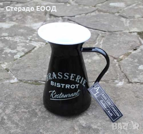 МЕТАЛНА КАНА "BRASSERIE", ЧЕРНА