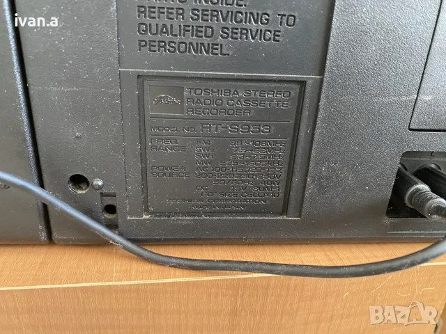 Касетофон Toshiba RT-S953, снимка 7 - Радиокасетофони, транзистори - 55629508
