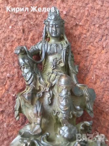 Бронзова фигурка на гуанин 54425, снимка 6 - Колекции - 54179849