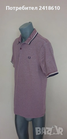 Fred Perry Pique Cotton Slim Fit Mens Size XL ОРИГИНАЛ! Мъжка Тениска!, снимка 6 - Тениски - 55143248
