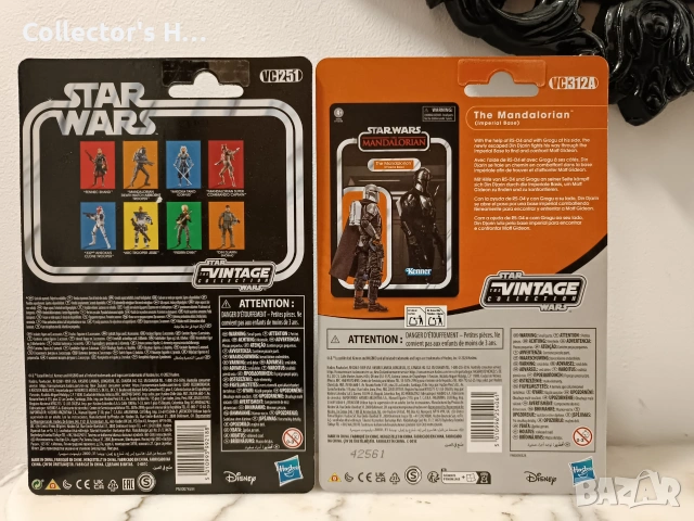 Екшън фигурки Междузвездни войни Star Wars Hasbro Mandalorian Darth Vader Grogu, снимка 6 - Колекции - 55109989