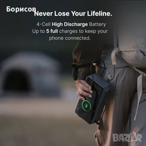 4 в 1-Джъмп стартер,Външна батерия,Компресор и Фенер LUCKFIRE M7 SmartIgnition Jump Starter, снимка 6 - Аксесоари и консумативи - 55582658