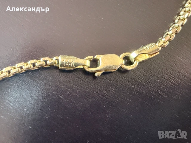 Златен синджир с кръст 7,42 гр., 57 см. дължина, снимка 4 - Колиета, медальони, синджири - 54405989