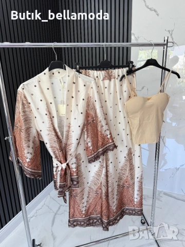 Сатенен сет с кимоно , снимка 12 - Комплекти - 55083892