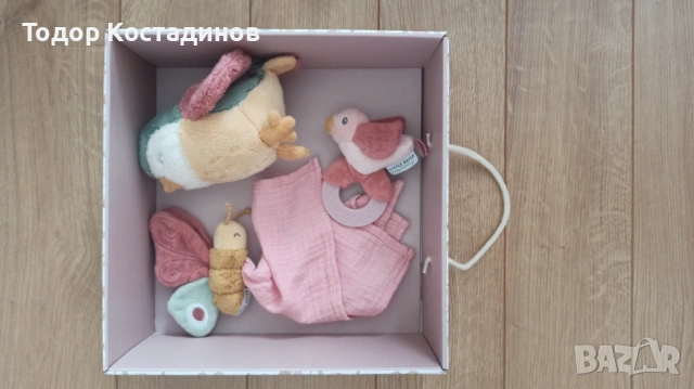 Кутия с играчки за новородено Flowers & Butterflies, Little Dutch