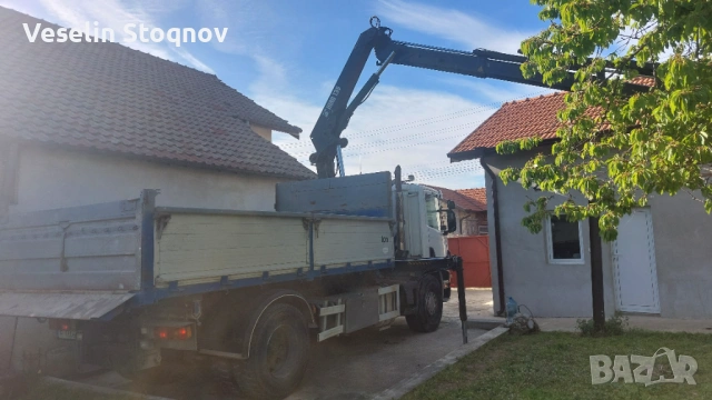 СКАНИЯ МОДЕЛ   П 94 ГБ 4Х2 НА 230 Всички части по него са оригинални и работещи  Кранат е 16 метра Н, снимка 7 - Камиони - 54347962