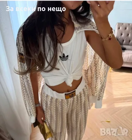 Adidas Дамски Спортен Комплект С 3 Части🔝Дамски Спортен Екип Адидас - Различни Цветове Код SK1984, снимка 2 - Спортни екипи - 55629475