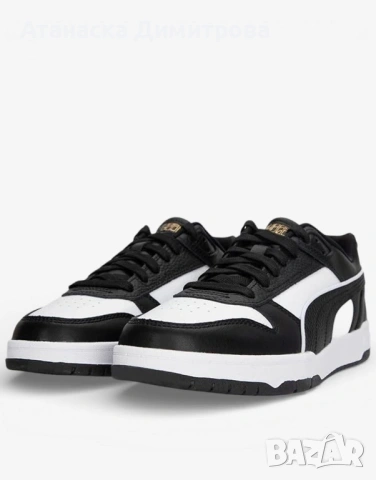 PUMA Rebond Game Low Shoes Black/White