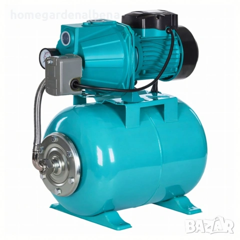 Хидрофорна система 750W 50L помпа с разширителен съд пресостат манометър, снимка 4 - Водни помпи - 54446417