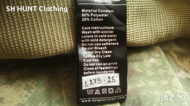 DYE TACTICAL CAMO Trouser размер XXXXL за лов панталон със много здрава брезентова материя - 2752, снимка 17 - Екипировка - 55123047