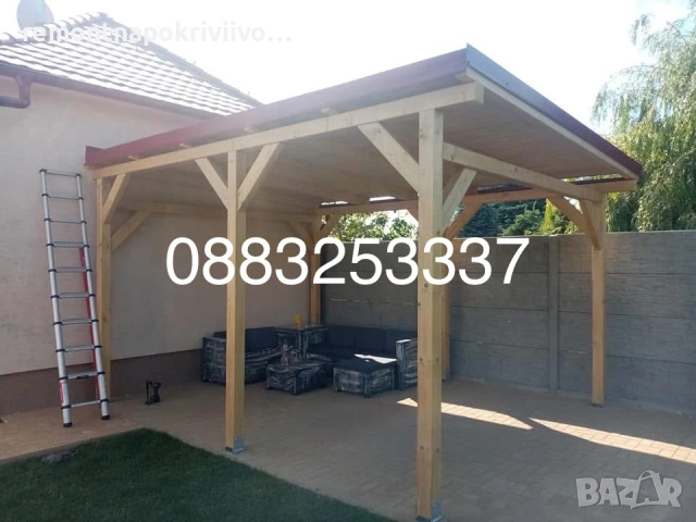 Ремонт и изграждане на нови покриви, изграждане на навеси, гаражи и беседки, снимка 4 - Ремонти на покриви - 54000883