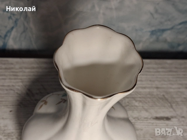 Стар Български Костен Порцелан Коста Йорданов Видин Малка Вазичка , снимка 7 - Антикварни и старинни предмети - 54989380
