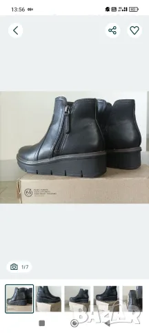 Clarks Скосени боти Airabell, снимка 7 - Дамски боти - 55404275
