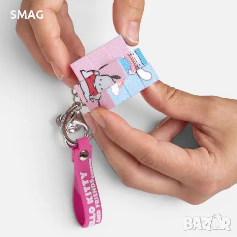 Ключодържател кубче с герой hello kitty сребристо звънче_1262198, снимка 2 - Други - 55699098