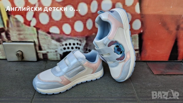 Английски детски полукецове/маратонки със Stitch, снимка 2 - Детски маратонки - 54544356