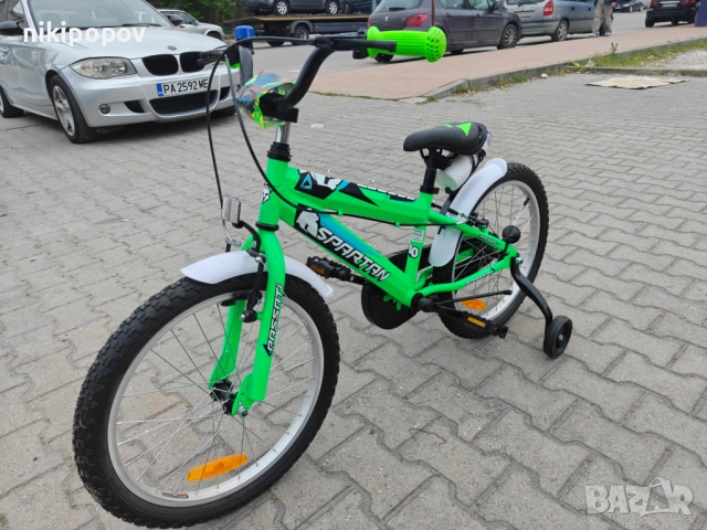 BG Детски велосипед 20" SPARTAN зелен, снимка 7 - Велосипеди - 54334431