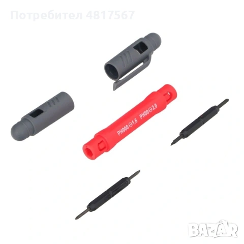 Прецизна отвертка със сменяеми върхове 4в1, снимка 4 - Други инструменти - 54514411