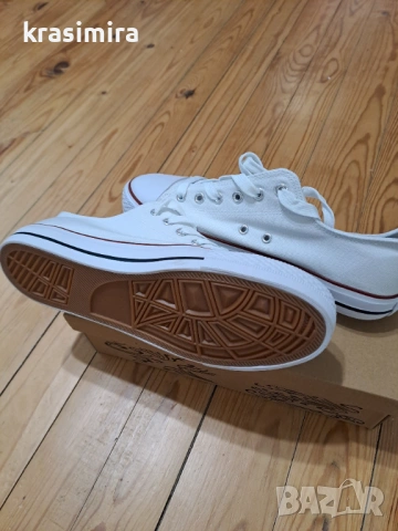 Бели кецове-номер 40, снимка 10 - Кецове - 54061431