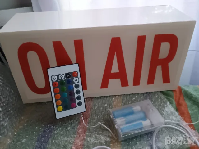 Супер модерна светеща LED табела ON AIR, снимка 4 - Рекламни табели - 55383381