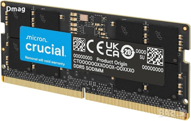 RAM памет за лаптоп Crucial 32GB DDR5-5600Mhz SODIMM Memory