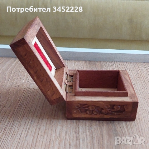 Дърворезба кутийка масив за ценители , снимка 6 - Декорация за дома - 55092534