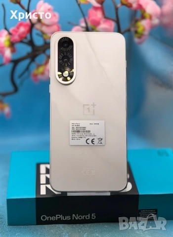 НОВ!!! OnePlus Nord 5, 12GB RAM, 512GB, 5G, Marble Sands, снимка 2 - Други - 54498373