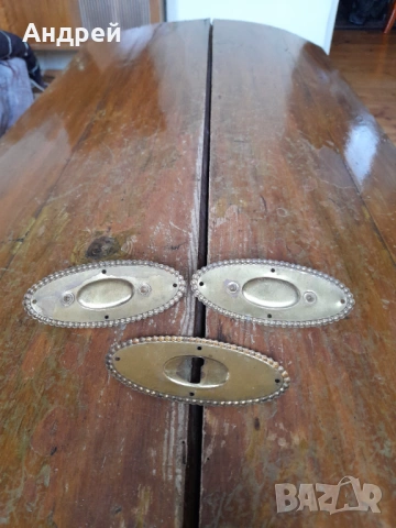 Стар обков за сандък,ключалка,дръжки, снимка 3 - Други ценни предмети - 54258377