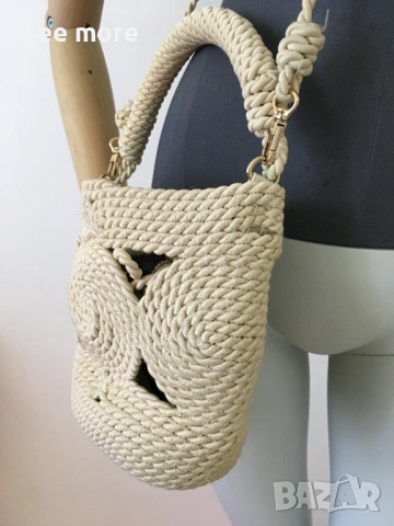 ZARA мини плетена чанта, снимка 2 - Чанти - 54568283