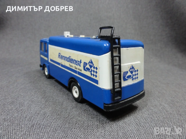 СТАРА РЕТРО МЕТАЛНА КОЛИЧКА SIKU V331 MAN КАМИОН ЦИСТЕРНА ARAL, снимка 3 - Колекции - 54632532