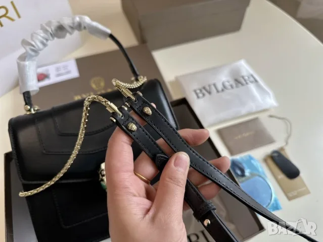 Bvlgari Serpenti Forever – 20 см (Black), снимка 7 - Чанти - 55417382