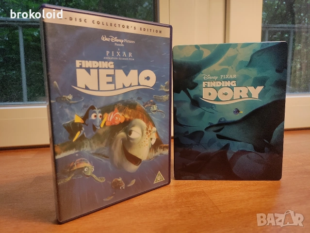 Finding Nemo DVD + Finding Dory blu ray steelbook 