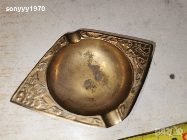 ПЕПЕЛНИК-МЕД/МЕСИНГ 2604260918L1, снимка 8 - Антикварни и старинни предмети - 54316463