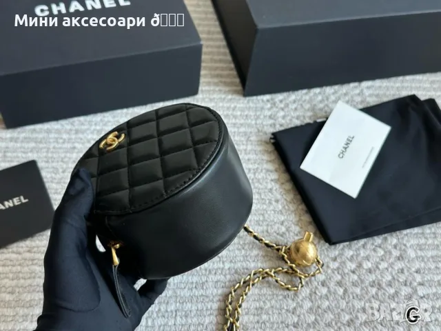 CHANEL чанта кръгла, снимка 8 - Чанти - 55465330