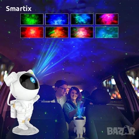 Проектор Астронавт BLOW Галактика Звездно Небе LED RGB, снимка 2 - Прожектори - 54745634