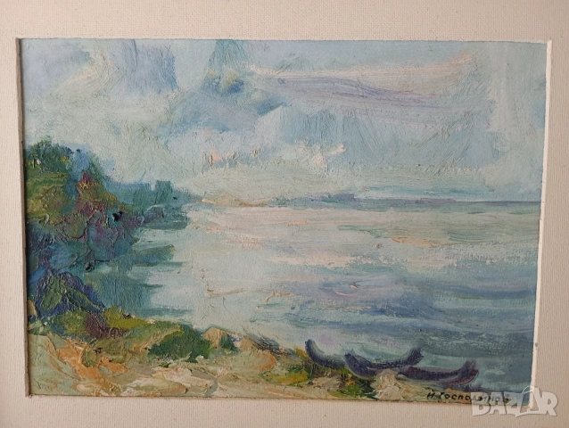 Картина "Залез на Дунава" от Йордан Господинов