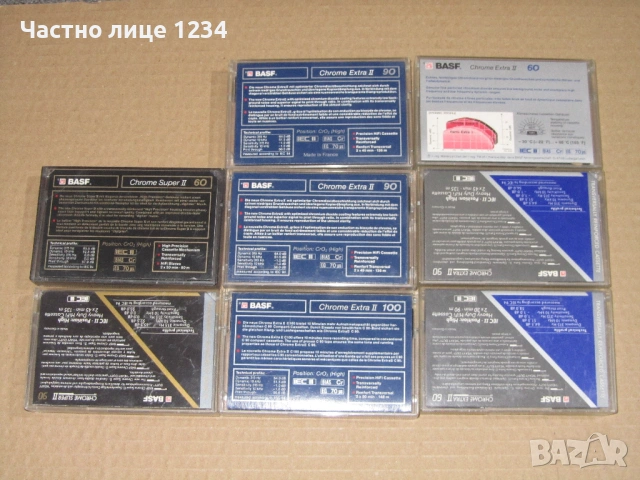 Хромни аудио касети BASF, снимка 4 - Аудио касети - 54642668
