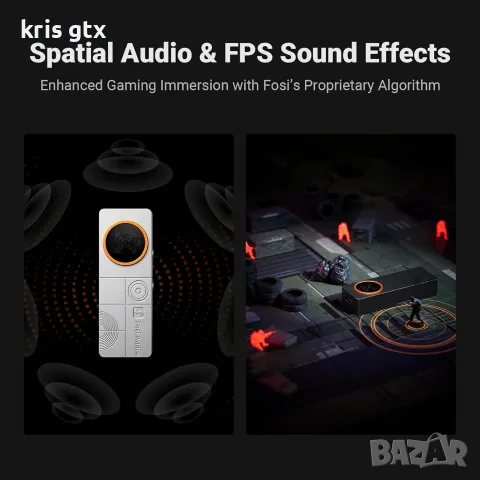 Fosi Audio DS3 Portable Dac усилвател за слушалки, снимка 5 - Слушалки и портативни колонки - 55310631