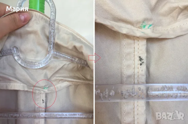 М размер Оригинално MONCLER Дамско Яке Монклер Бежово Дънково 100% Памук, снимка 18 - Якета - 55407567