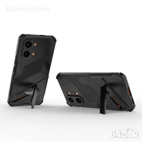 Шокоустойчив Калъф за Xiaomi Poco X8 Pro Max 5G - PC+TPU, Стойка, 8 цвята, снимка 11 - Калъфи, кейсове - 54344145