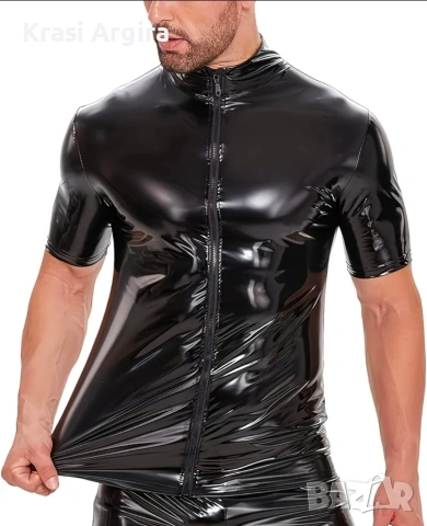 мъжка Латексова тениска 42/л , снимка 3 - Тениски - 54075859