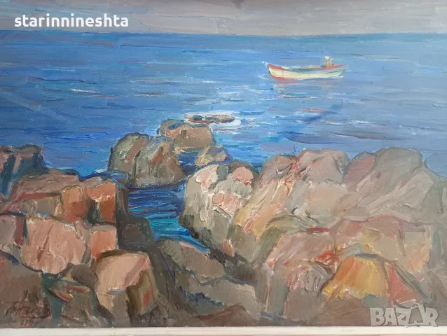стара Картина 1971г. художник Атанас Жеков  (1926-2006)  