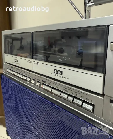 🔈Колекционерски ретро радиокасетофон SHARP GF-767 Z Boombox - профилактиран🔉, снимка 5 - Радиокасетофони, транзистори - 55485810