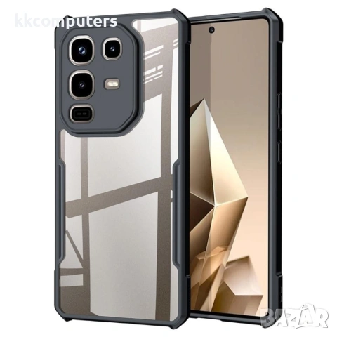 Прозрачен XUNDD Калъф за Infinix Note 50 Pro 4G / Note 50 4G TPU + Acrylic с Протектор