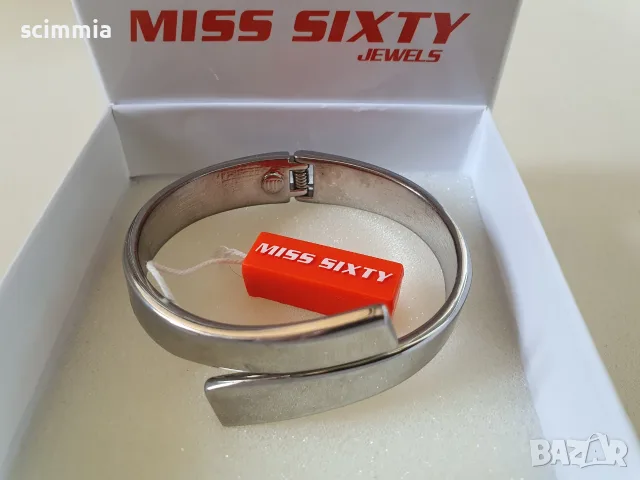 Гривна Miss Sixty Jewels със сребристо покритие и оригинална кутия, снимка 5 - Гривни - 55571127