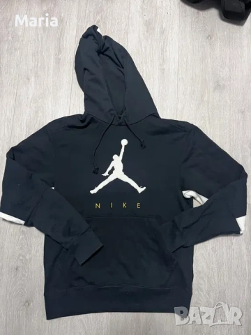 Оригинален Nike Jordan суичър с качулка черен размер M/L