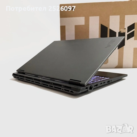 ASUS TUF F16/165Hz FHD+/RTX 5060/i5-14450HX/16GB DDR5/1TB/Гаранция 4г./RGB, снимка 3 - Лаптопи за игри - 54454154