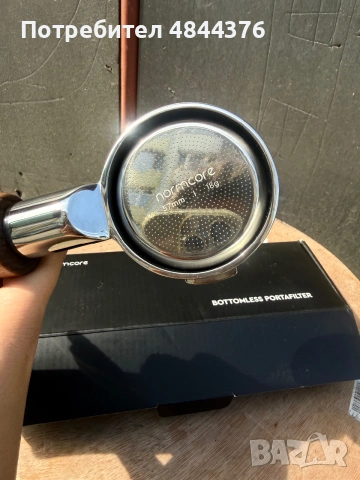 Bottomless Portafilter с дървена дръжка – 58 мм, снимка 2 - Други - 55138953