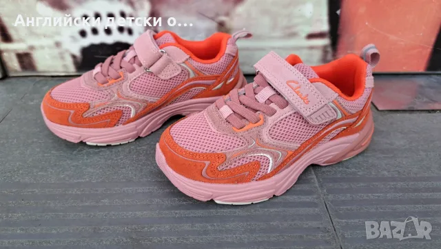 Английски детски маратонки с естествена кожа-Clarks, снимка 3 - Детски маратонки - 55336644